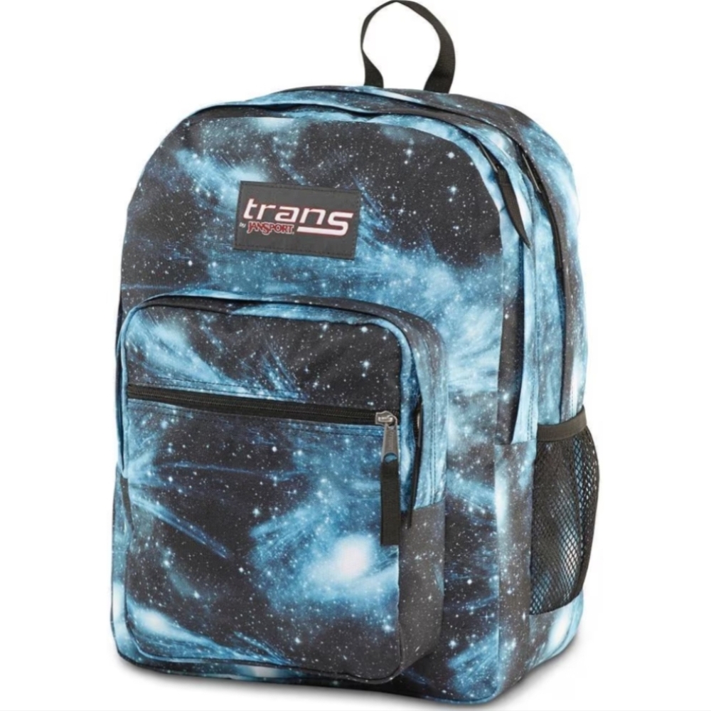NWT JanSport Trans Supermax  Galaxy Nebula Backpack Padded Laptop Supernova